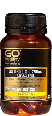 GO Krill Oil 750mg Reflux Free 30cp