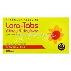 LORA-TABS Allergy & H/Fever 10mg 90