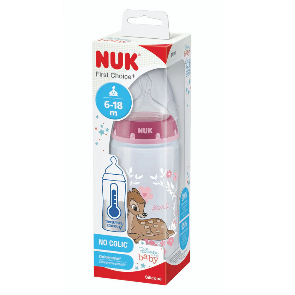 NUK First Choice+ Silicone Teats 6-18 months flow control 2pack