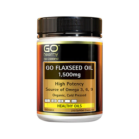 GO Flaxseed Oil 1500mg Org. 210caps