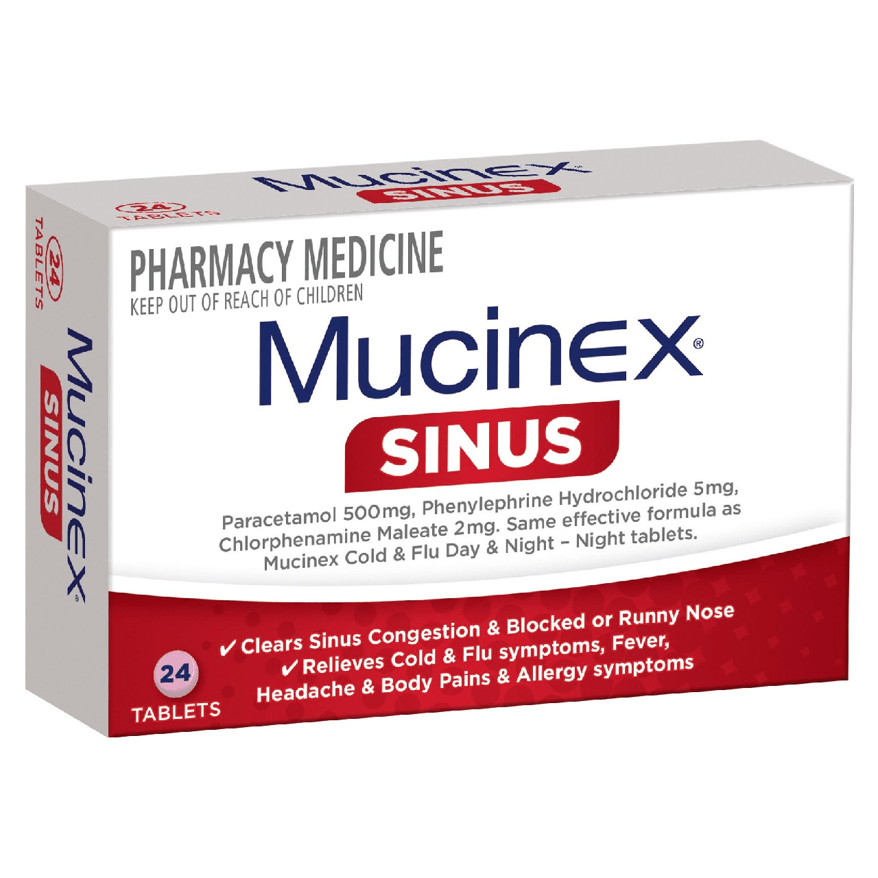 MUCINEX Sinus TABS 24s