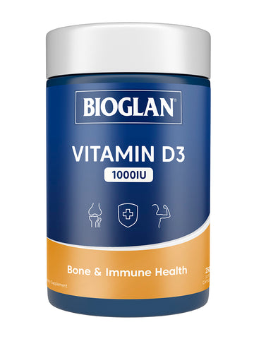 BIOGLAN Vitamin D3 1000IU 250cap