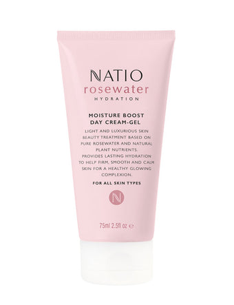 compare product NATIO Rosewater Moist Bst Day 75ml