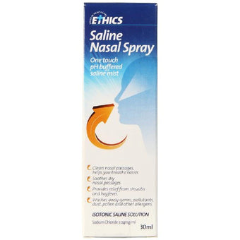compare product Ethics Saline Nasal Spray 30ml