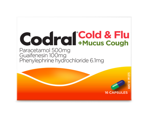 CODRAL Cold/Flu +Mucus Cough 48caps