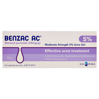 compare product Benzac AC Moderate Strength 5% Acne Gel