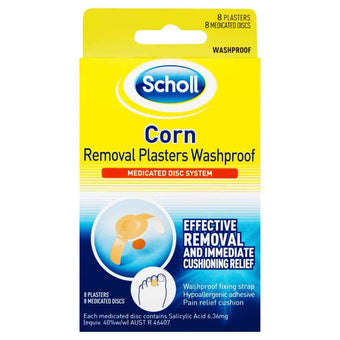 compare product SCHOLL Corn Removal Plaster W/P 8pk