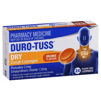 Duro-Tuss Dry Cough Loz Orange 24s