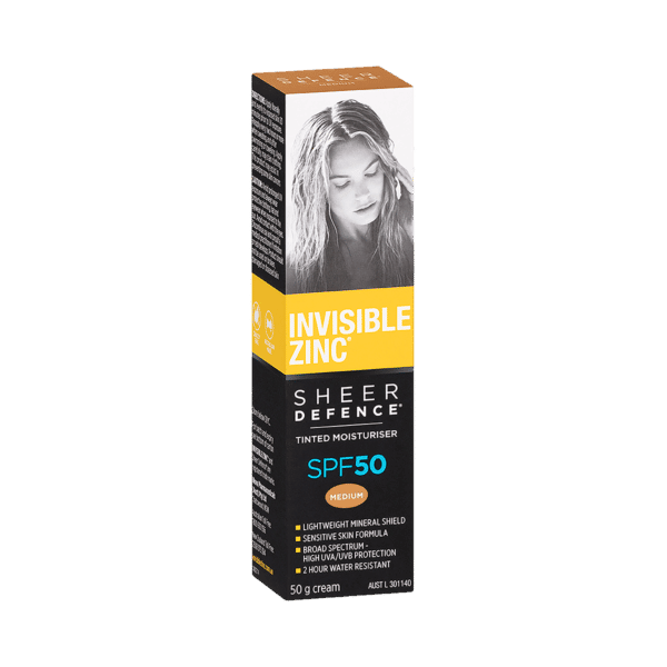 INV ZINC SD Tint Moist SPF50 Med 50g