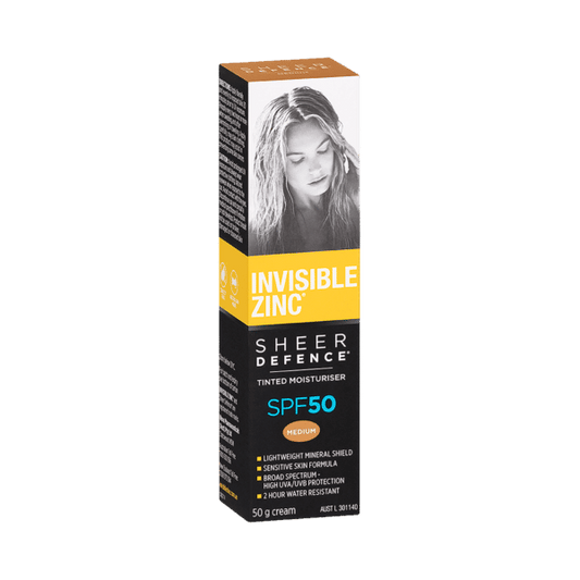 INV ZINC SD Tint Moist SPF50 Med 50g