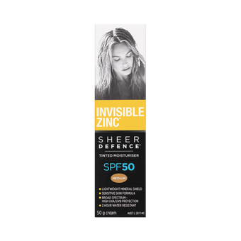 compare product INV ZINC SD Tint Moist SPF50 Med 50g