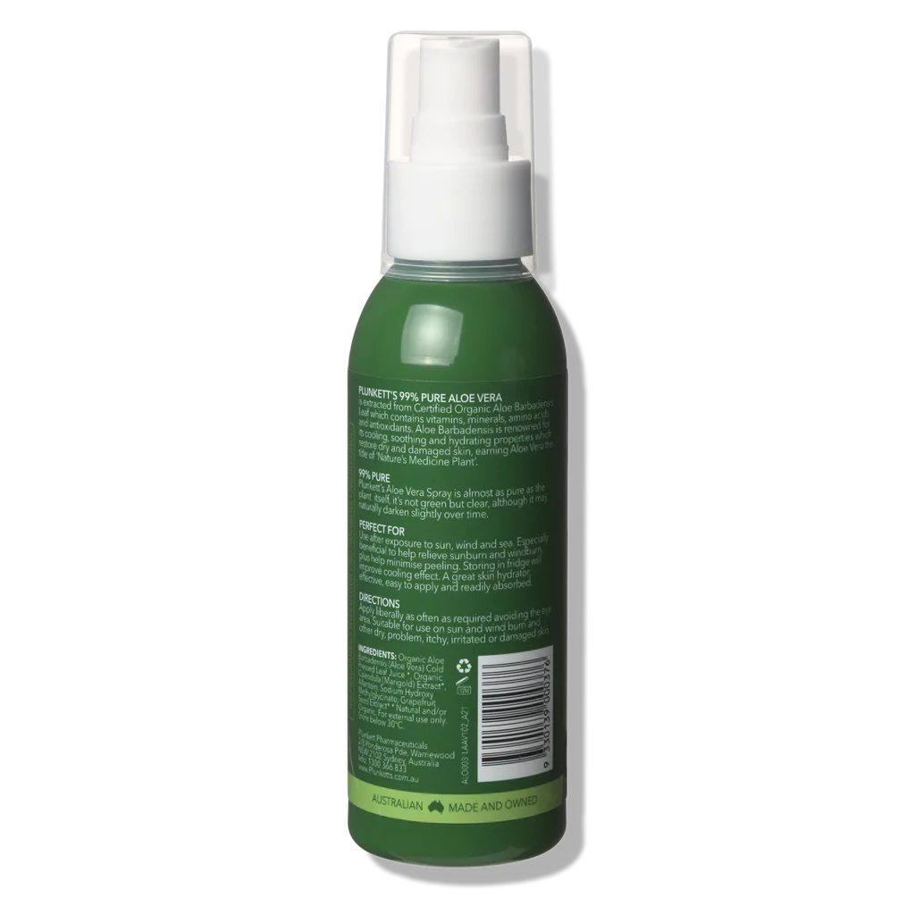 PLUNKETTS Aloe Vera 99% 125ml Spray