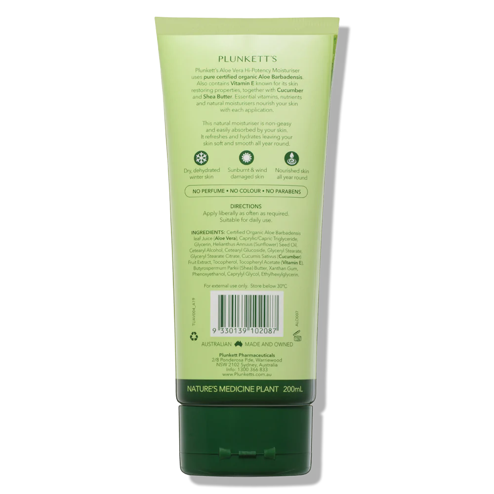 PLUNKETTS Aloe Vera Moist. 200ml