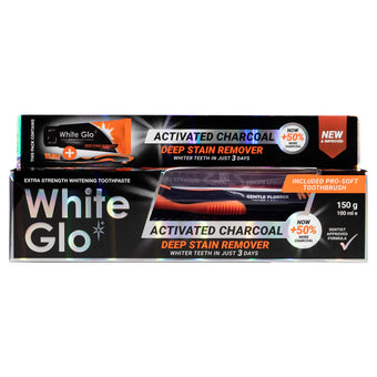 compare product WHITE GLO Deep Stain Remover 150g