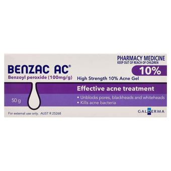 compare product Benzac AC High Strength 10% Acne Gel