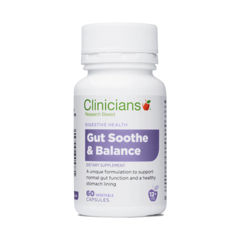 compare product CLINIC. Gut Soothe&Balance VCaps 60s