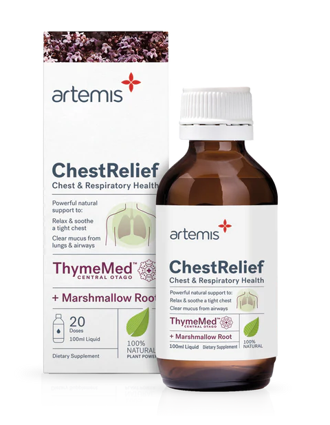 Artemis Chest Relief herbal cough syrup 100ml for adults - Baillie & Lewis Pharmacy Invercargill