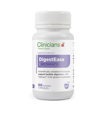 compare product CLINIC. DigestEase w Tol. VCaps 60s