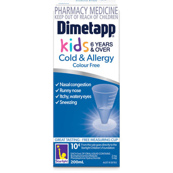 compare product DIMETAPP Cold&Allergy Elxr CF 200ml