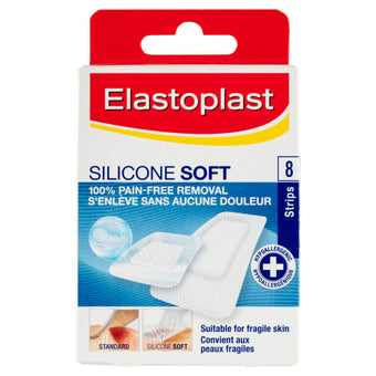 compare product ELASTOPLAST Silicone Sft/Strips 8