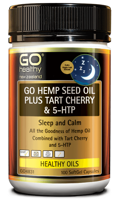 GO Hemp Seed Oil Plus TC &5HTP 100s