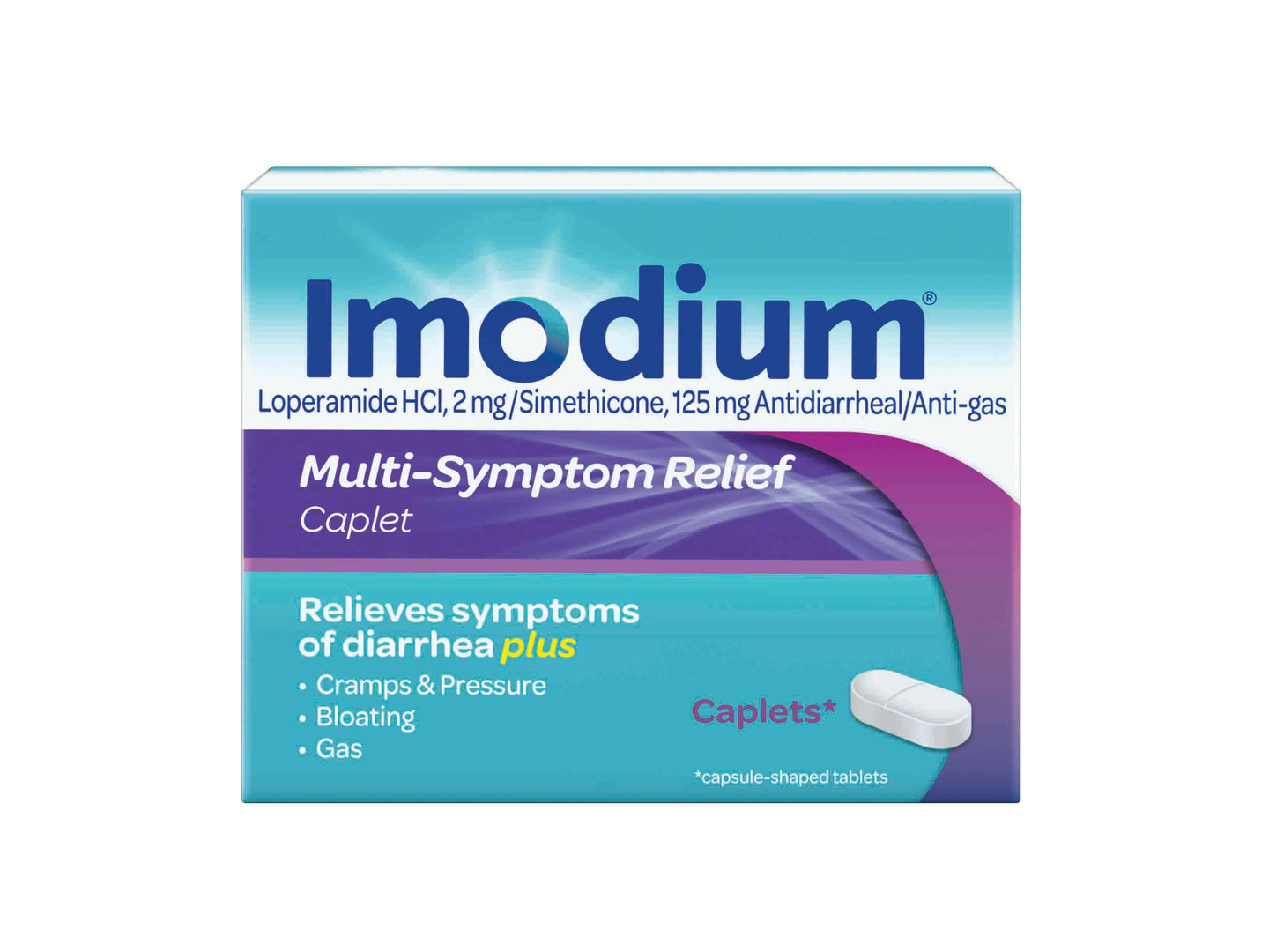 Imodium Advanced simethicone diarrhoea and gas caplets 6 pack - Baillie & Lewis Pharmacy Invercargill