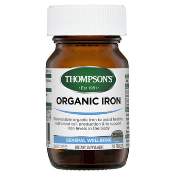 compare product TN Organic Iron 24mg 30s