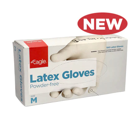 Gloves Eagle Latex P/F 100 Med
