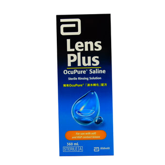 compare product LENS PLUS Ocupure Saline 360ml
