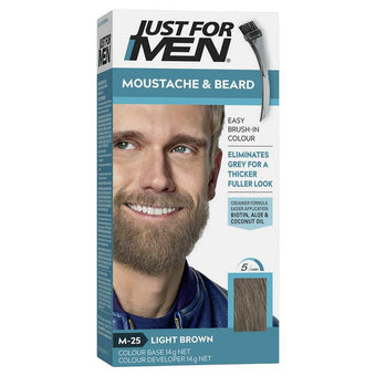 compare product Just For Men Moustache & Beard Colour Light Brown
