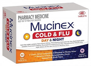 Mucinex Cold & Flu Day & Night 48s