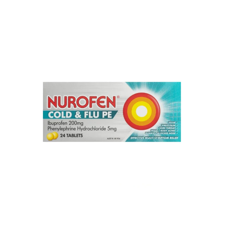 NUROFEN PE Cold & Flu Tabs 24s