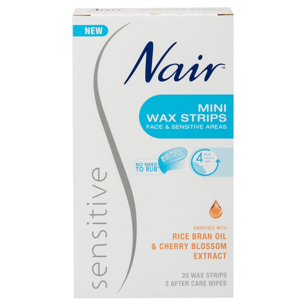 NAIR Sensitive Wax Strips Mini 20pk