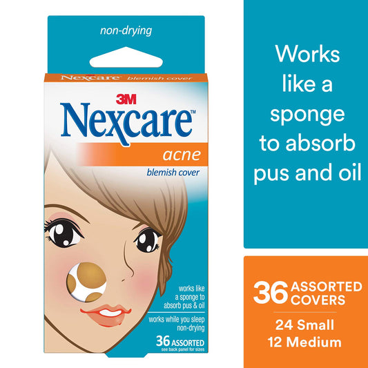 Nexcare acne patch hydrocolloid pimple patches 36 pack - Baillie & Lewis Pharmacy Invercargill