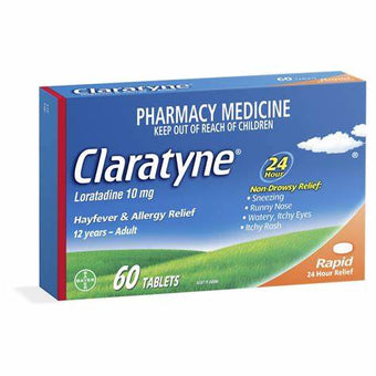 compare product Claratyne Tabs 10mg 60s