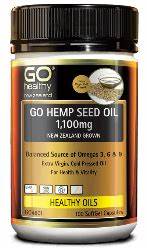 GO Hemp Seed Oil 1100mg NZ 100Cap