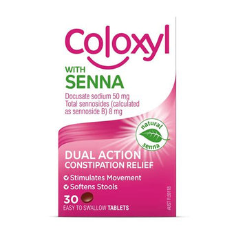 compare product Coloxyl and Senna Tabs 30s