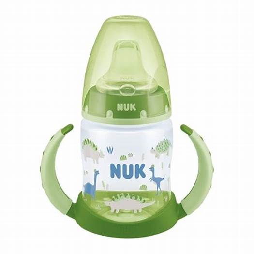 NUK Monochrome Animals FC Learner Bottle 150ml with trainer spout