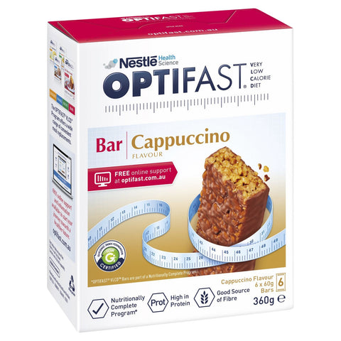 OPTIFAST VLCD Bars Cappuccino 6x65g