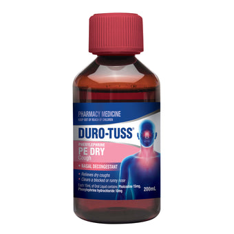 compare product DURO-TUSS PE Dry Cough 200ml
