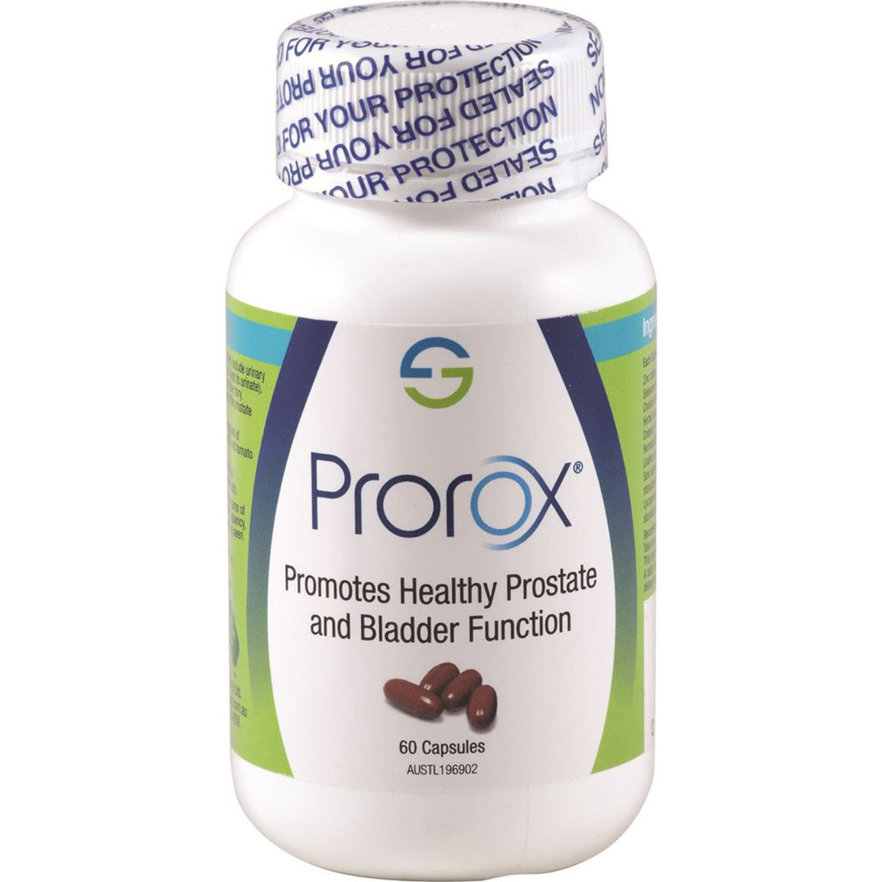 Prorox bladder control pumpkin seed vegetable capsules 60 pack - Baillie & Lewis Pharmacy Invercargill