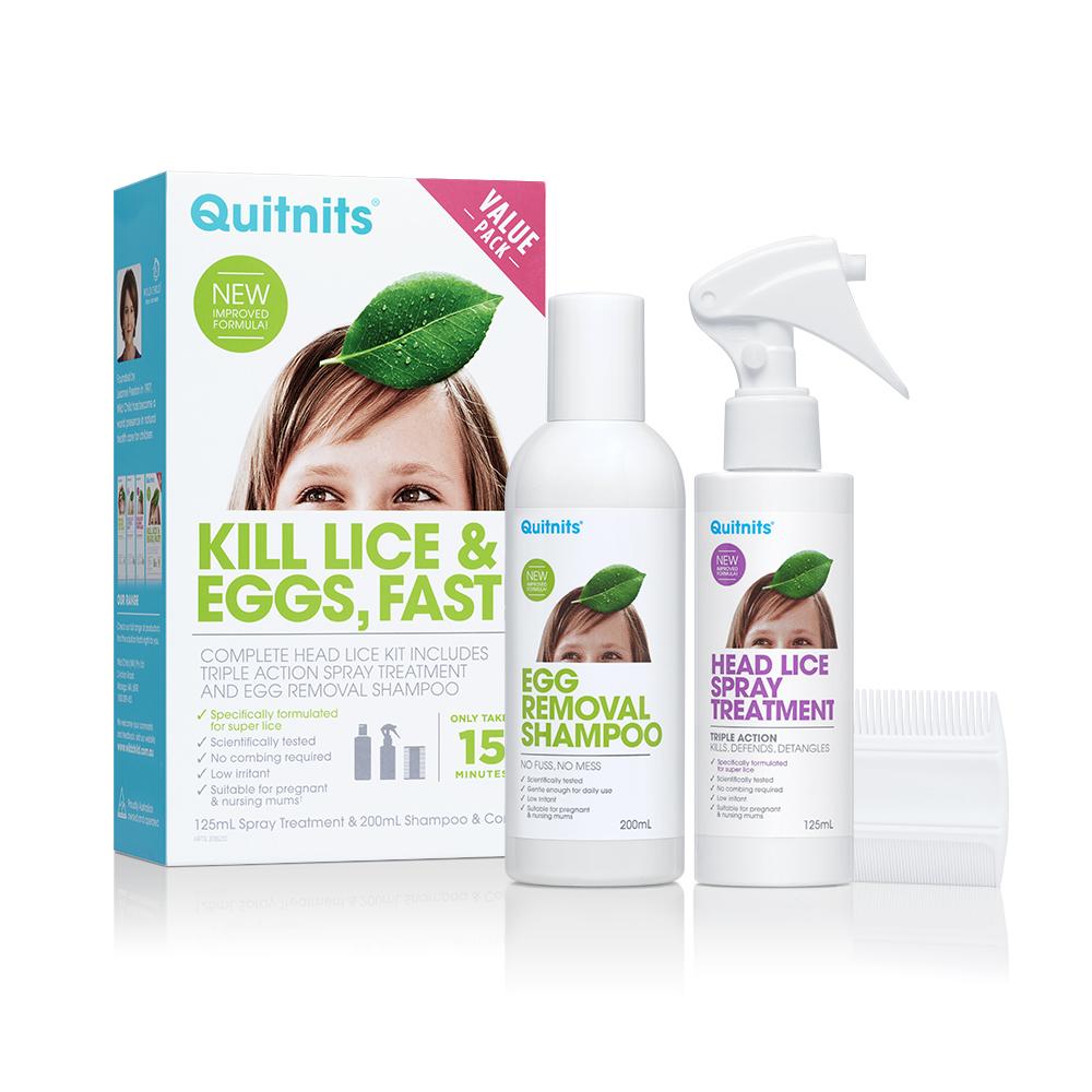 Quitnits Spray & Shampoo Kit