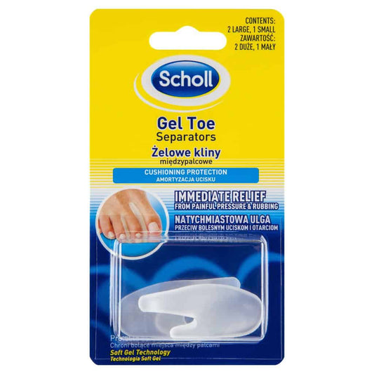 SCHOLL Gel Toe Separators 3pk