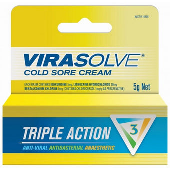 compare product VIRASOLVE Cold Sore Cr. 5g