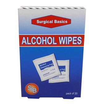 compare product SB Alcohol Wipes 20pk