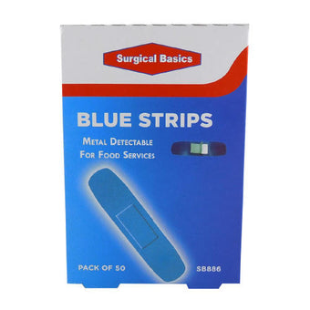 compare product SB886 Metal Detect Plaster Blue 50pk