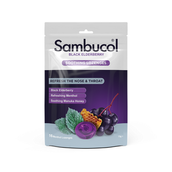 compare product Sambucol Lozenges Nose & Throat 16 Pack