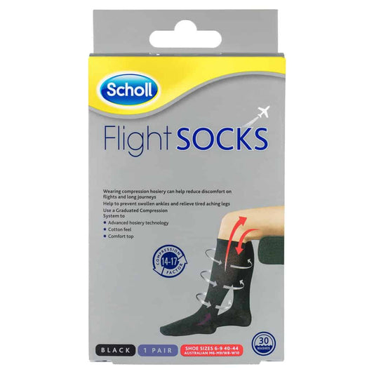 Scholl SCHL FLIGHT SOCKS 3-6 Blk