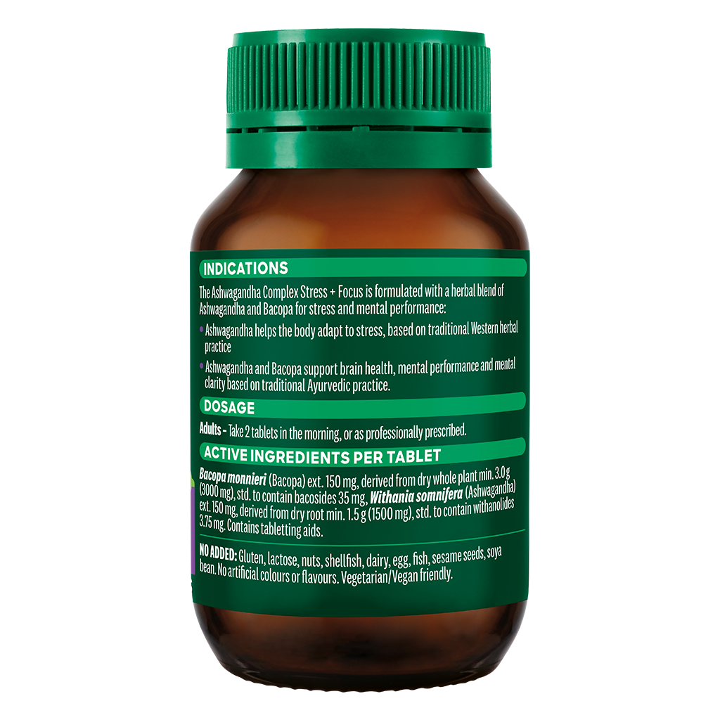 TN Ashwagandha Stress+Focus Tabs 60s