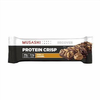 compare product Musashi Protein Crisp Vanilla Caramel 60g